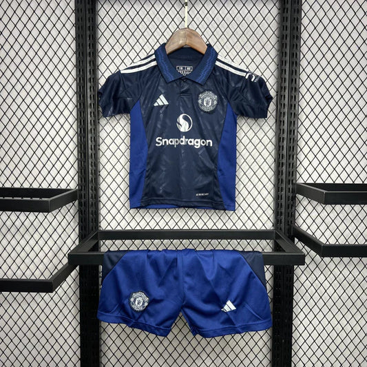 Conjunto Infantil Manchester United Visitante 2024/25