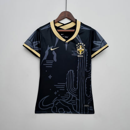 Camiseta Femenina Selección Brasil 2022/22 Edición Limitada Negra