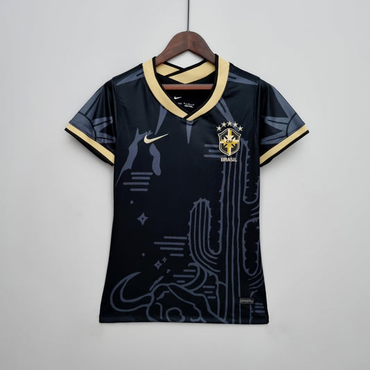 Camiseta Femenina Selección Brasil 2022/22 Edición Limitada Negra