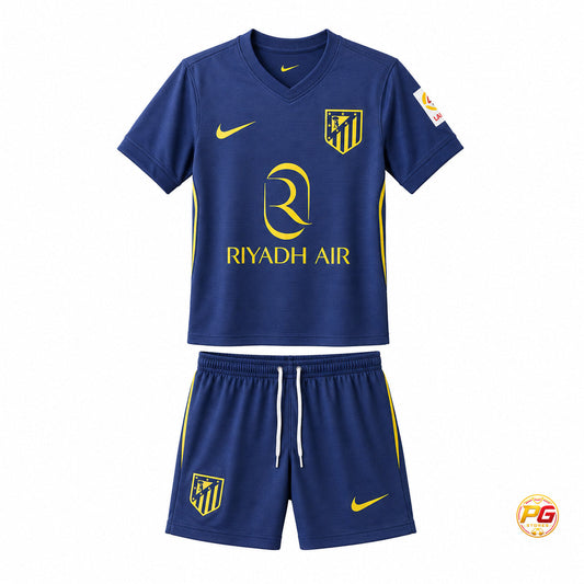 Kit infantil Atlético de Madrid 25/26 azul marino — PG Stores