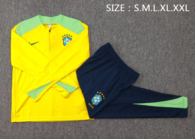 Chándal Brasil 2024 - Amarillo, Verde y Azul