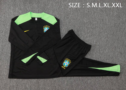 Chándal Brasil 2024 - Negro y Verde