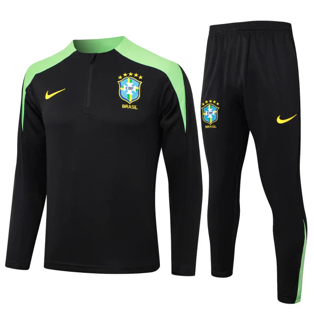 Chándal Brasil 2024 - Negro y Verde