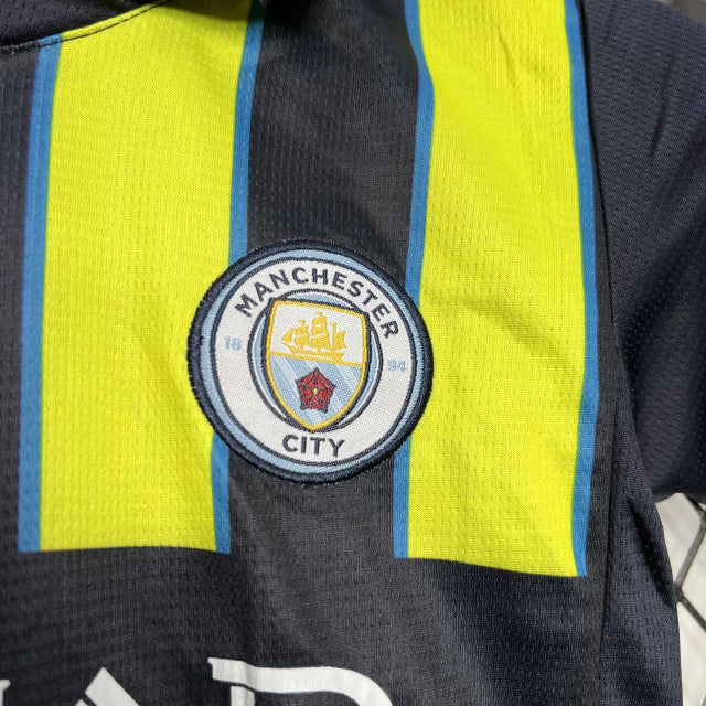 Conjunto Infantil Manchester City Visitante 2024/25