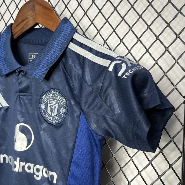 Conjunto Infantil Manchester United Visitante 2024/25