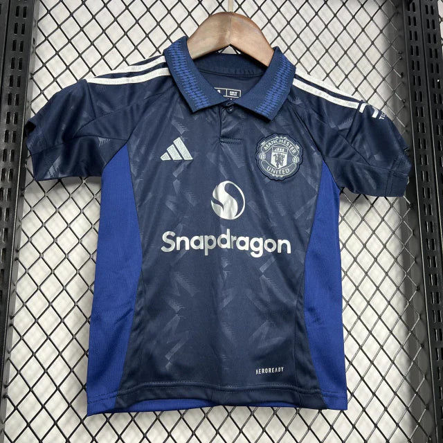 Conjunto Infantil Manchester United Visitante 2024/25