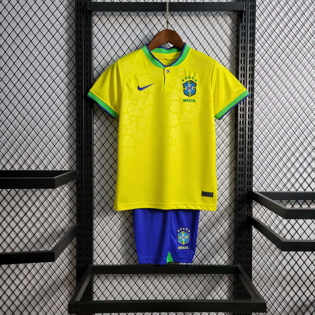 Conjunto Infantil Brasil 2022/23 - Local Aficionado PRO
