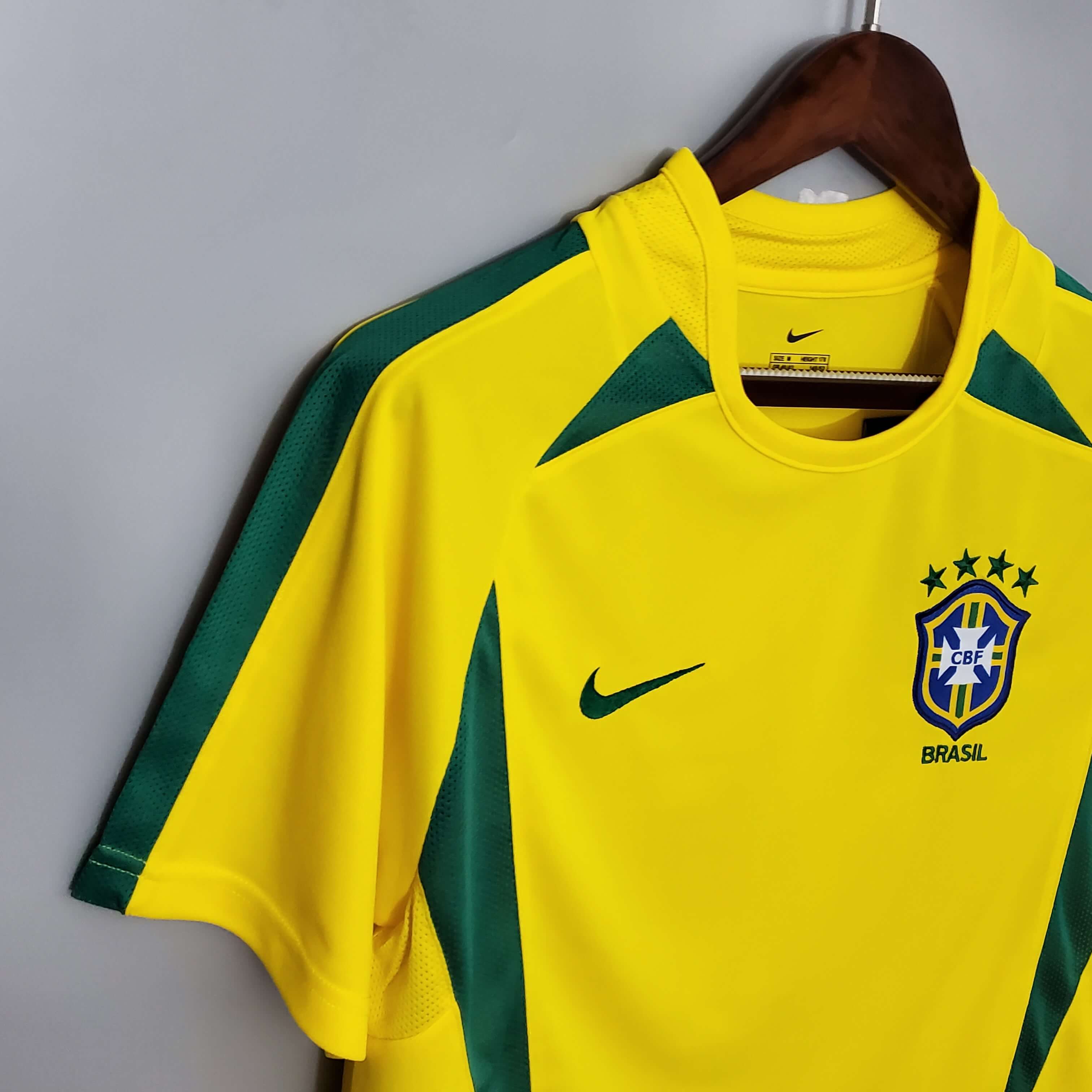 Camiseta Retro Selección Brasil 2002/02 Local