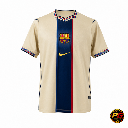 Camiseta Culé 26/27 Edición Limitada sobre fondo blanco
