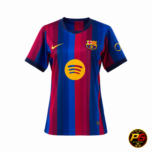 Camiseta Barc 26/27 Femenina sobre fondo blanco