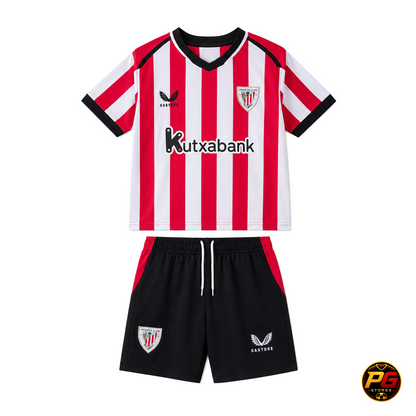 Kit Infantil Atl Bilbao 26/27 sobre fondo blanco