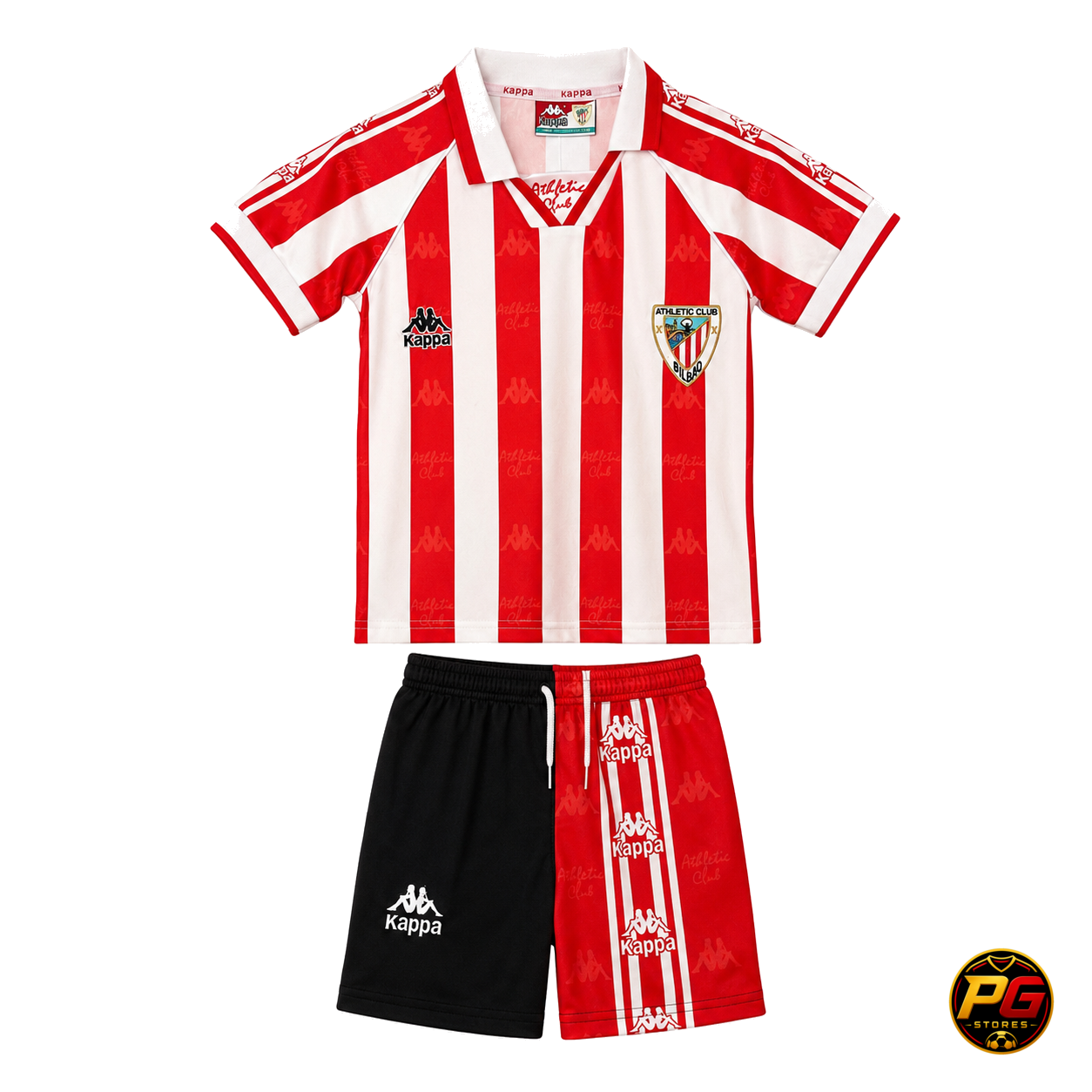 Kit Infantil Atl Bilbao 95/97 sobre fondo blanco
