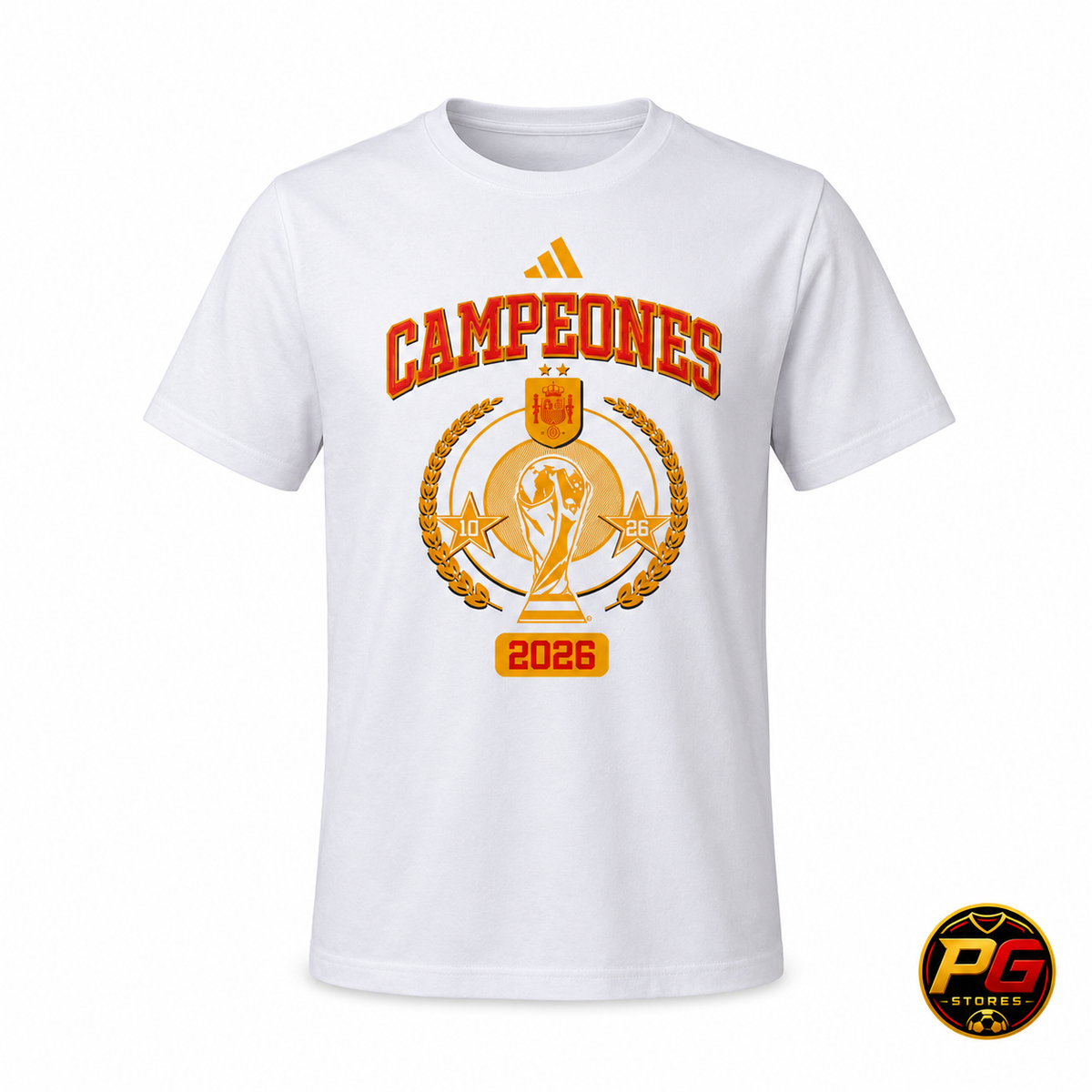 Camiseta Esp Somos Campeones Blanca