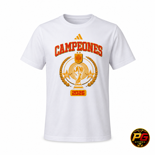 Camiseta Esp Somos Campeones Blanca